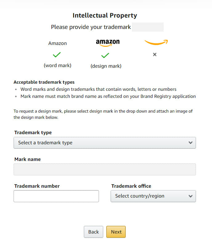 amazon brand registry trademark requirements