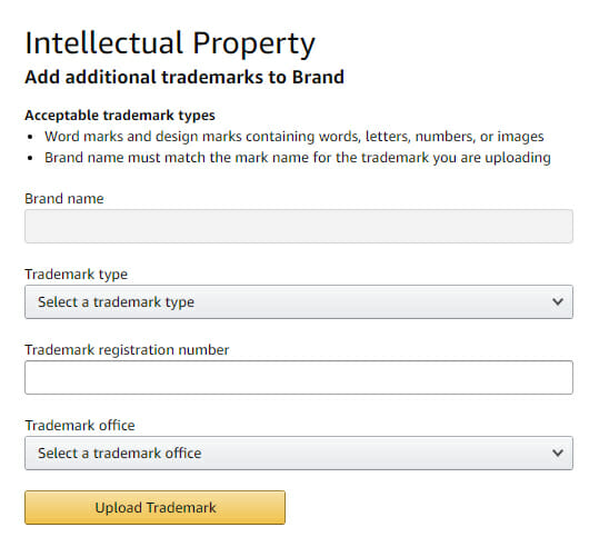 amazon brand registry business title