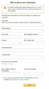 Brand Registry 2.0 Account Creation