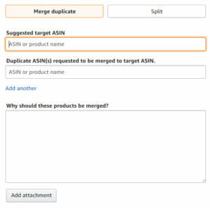 Merge Duplicate Amazon Listings