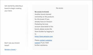 No Access to Brand