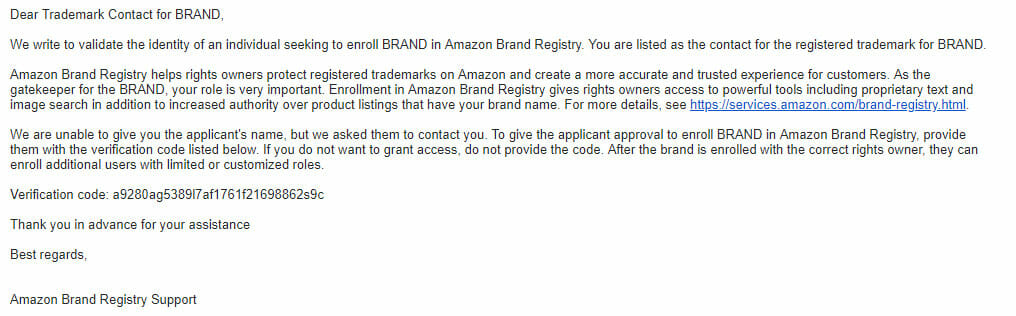 search amazon brand registry